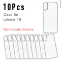 10pc iPhone 16 Clear Cases
