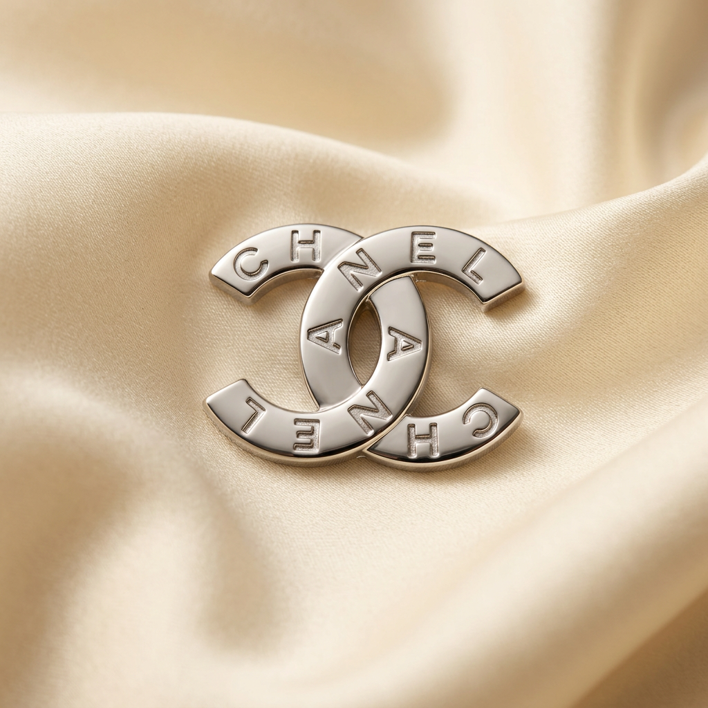 CC Silver Round With Letters On Top