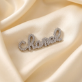 Chanel Silver Curvy Word