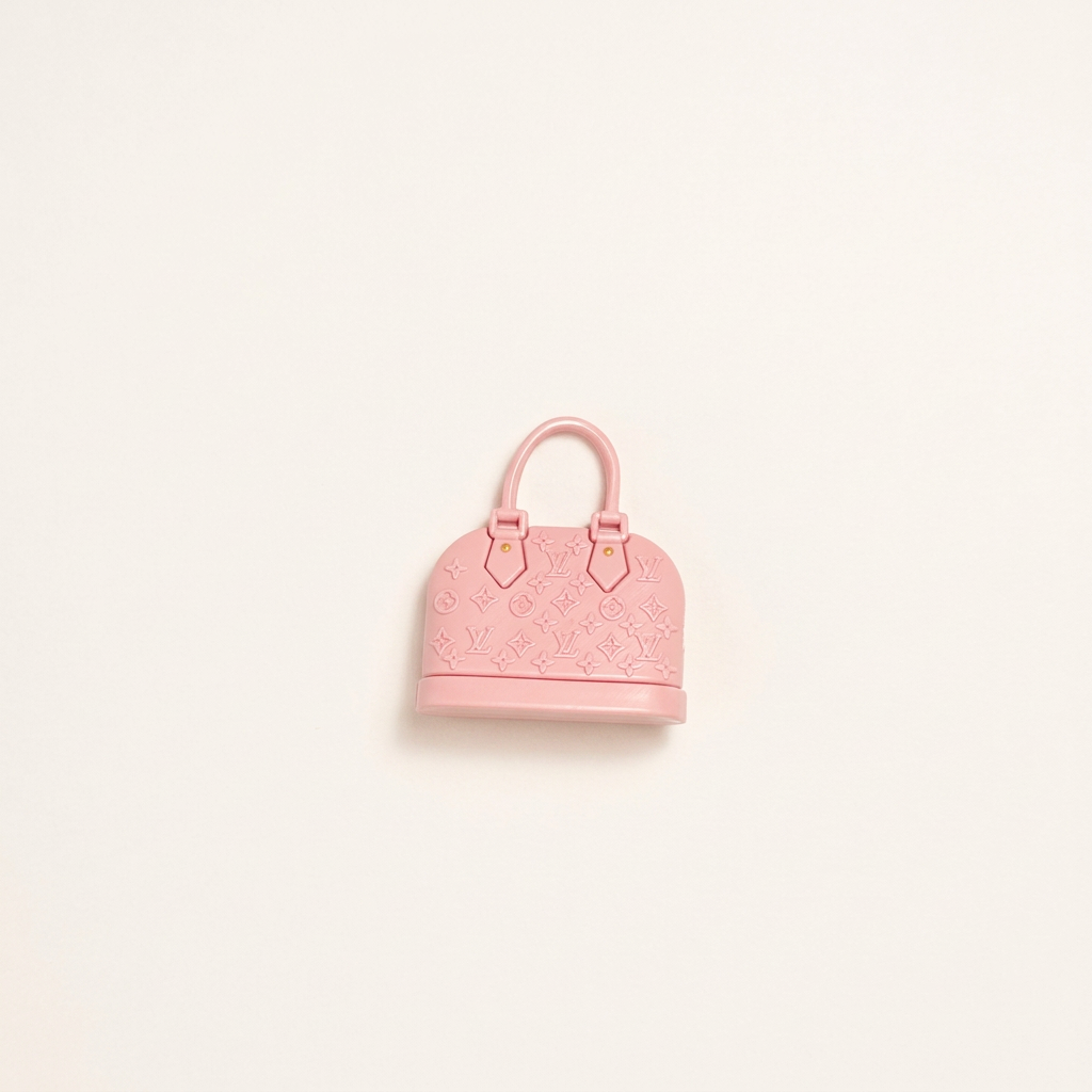 LV Pink Bag - Ivory Background