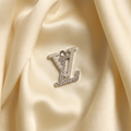 LV Silver With Little Hoop - Ivory BG