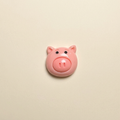 Pig Pink Face - Warm Ivory Background