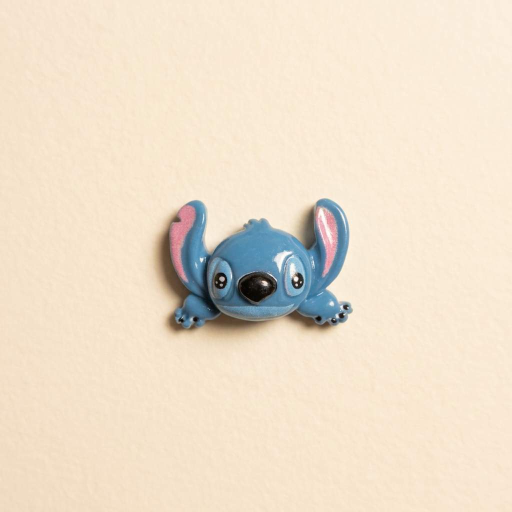 Stitch Face - Warm Ivory Background