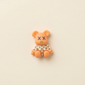 XX Bear Orange - Warm Ivory Background